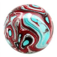 Intricate swirl sphere, vibrant colors photo
