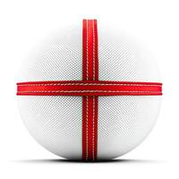 Cricket ball with England flag design photo