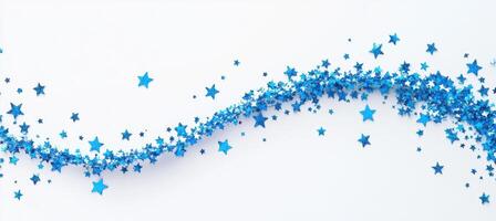 Blue Star Confetti Stream photo