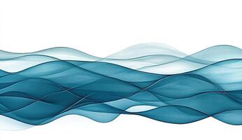 Abstract wave background with blue waves photo