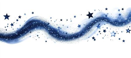 Cosmic Blue Starry Stream photo