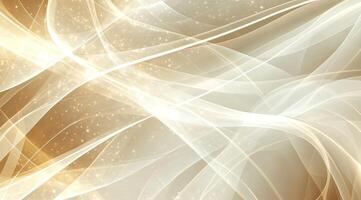 Abstract flowing lines, golden highlights, soft elegance photo