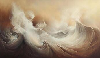 Abstract swirling forms of ethereal landscapes photo