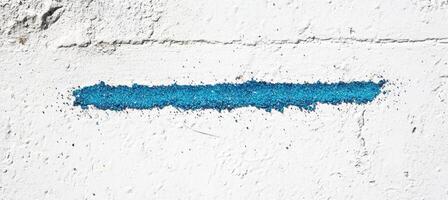 Azure Line on White Wall photo
