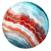 Abstract sphere, swirling colors photo