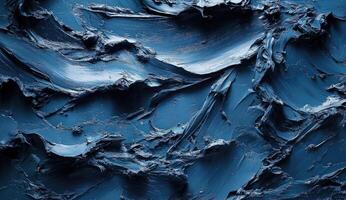 Deep indigo paint strokes photo
