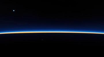 Earth's horizon from space photo