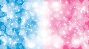 Blending light blue and pink bokeh, sparkly background photo