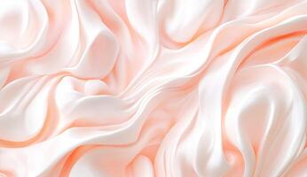 Delicate, flowing peach-toned fabric photo