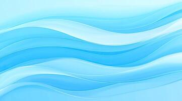 Soft, flowing light blue waves photo