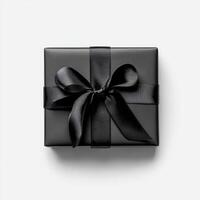 Elegant black gift box photo