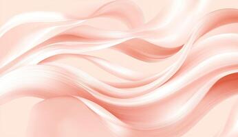 Soft, flowing abstract swirls in peach and blush tones photo