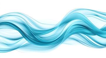 Abstract teal waves photo