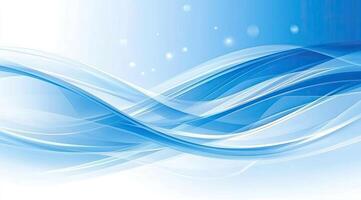 Abstract Blue Wave Design photo
