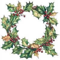 Holly Wreath Design photo