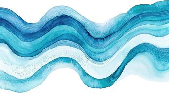 Abstract watercolor waves photo