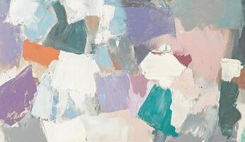 Abstract painted patchwork of colors photo