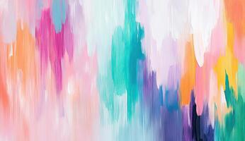 Vibrant abstract art with soft color blends photo