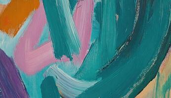 Abstract colorful paint strokes photo
