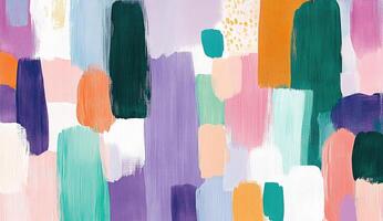 Abstract Colorful Brushstrokes photo