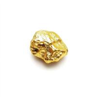 Raw gold nugget, textured surface photo