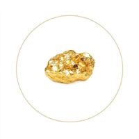 Rough, golden nugget photo