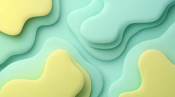 Abstract, layered, pastel shapes photo
