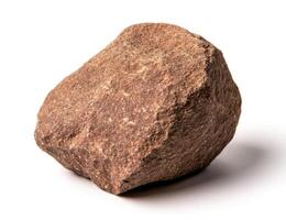 Irregular, reddish-brown stone. Rough texture, natural form photo