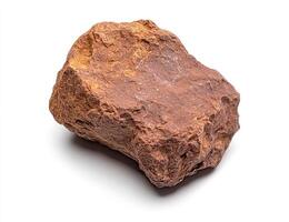 Rough, reddish-brown rock specimen photo