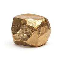 Gold nugget-shaped decorative accent photo