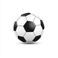 Realistic soccer ball photo