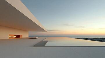 Minimalist Modern Coastal Home photo