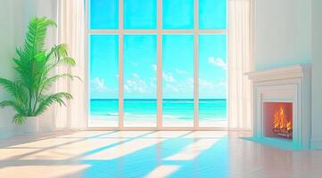 Coastal Living Room with Ocean Views photo