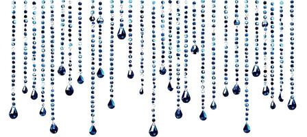 Indigo Teardrop Drape photo