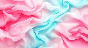 Delicate, flowing, pastel-colored fabrics photo