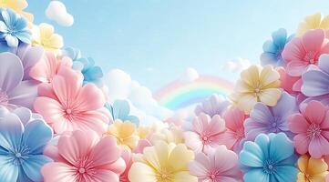 Pastel Floral Wonderland photo