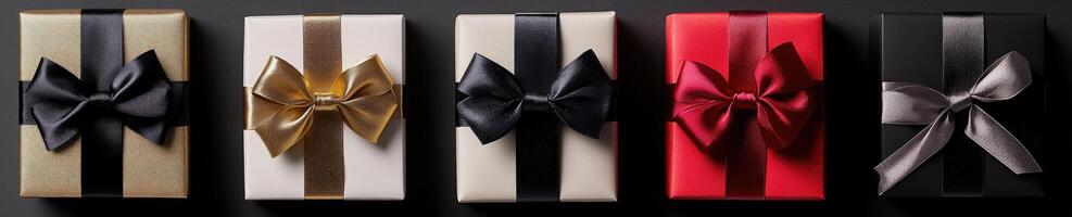 Gift Boxes with Elegant Bows photo