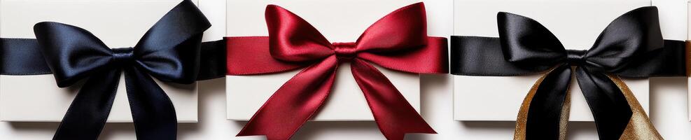Elegant Gift Wrapping with Assorted Ribbons photo