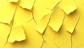 Cracked Yellow Surface photo