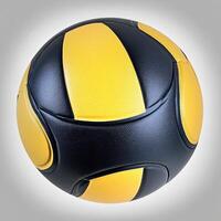 Yellow and black sports ball photo