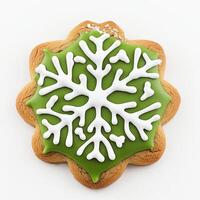 Festive Snowflake Cookie photo