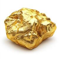 Golden nugget, raw gold photo