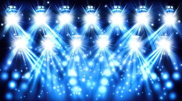 Stage lights illuminating the night photo