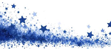 Blue Starburst Border photo