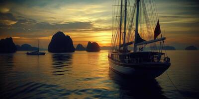 Sunset Sailboat Serenity photo