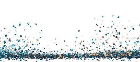 Festive confetti explosion photo