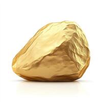 Golden rock, a stylized representation of a gold nugget photo