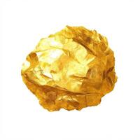 Golden, textured sphere, resembling a nut photo