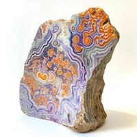 Intricate banded agate sculpture photo