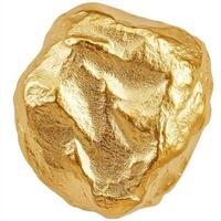 Gold nugget, rough, textured photo